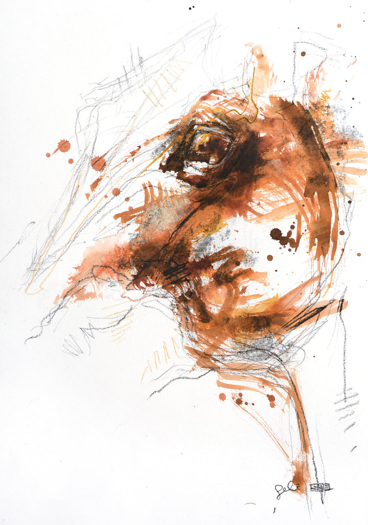 Equine Nude 264 - Horse painting