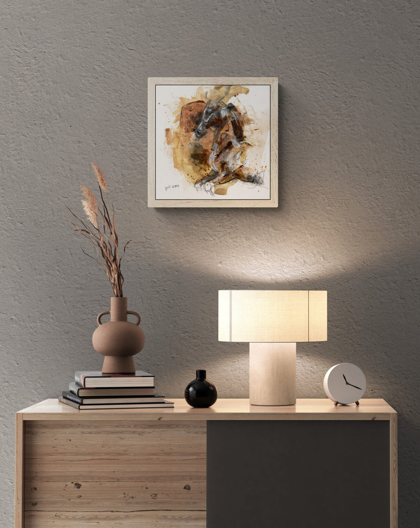 Equine Nude 150t - Expressive Full Body Equine Art by Bénédicte Gelé