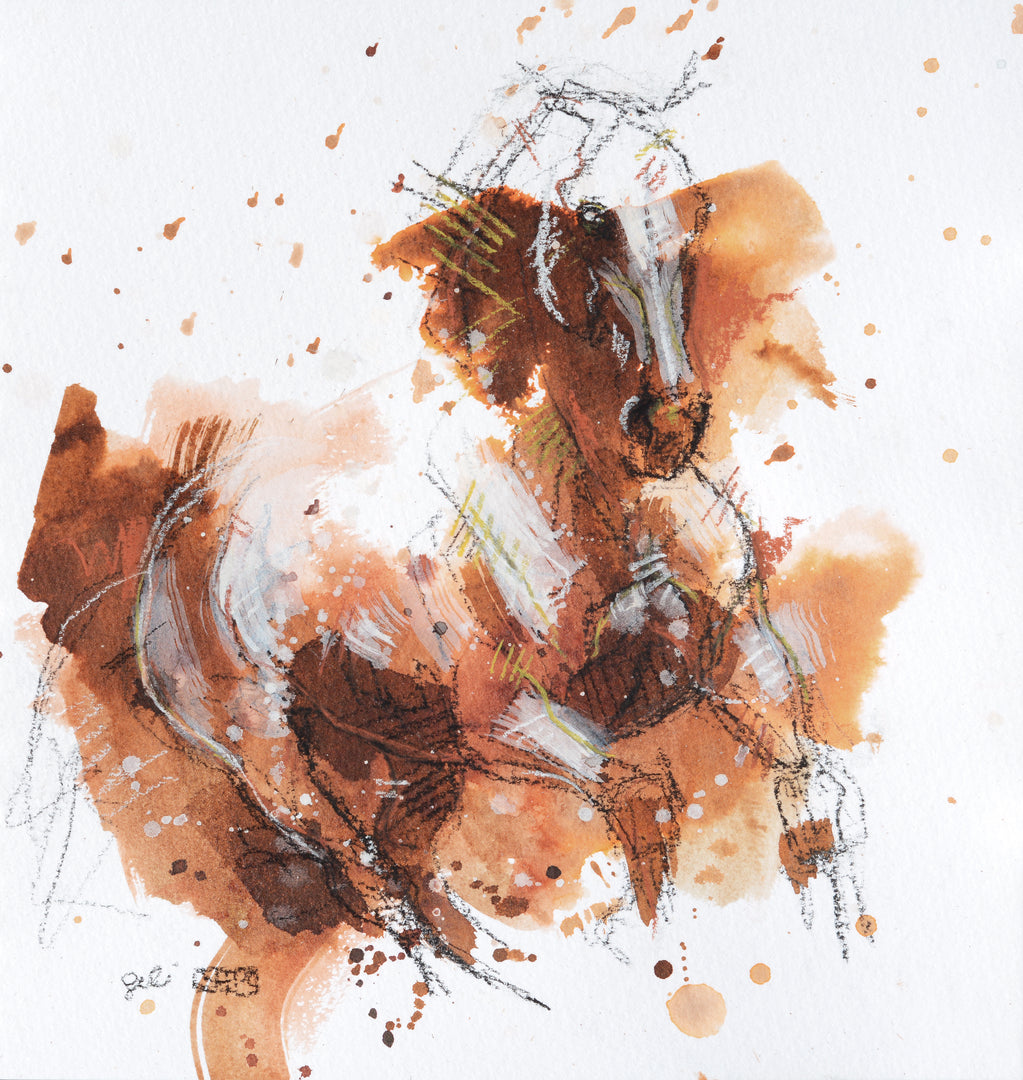 Equine Nude 295 - Horse painting