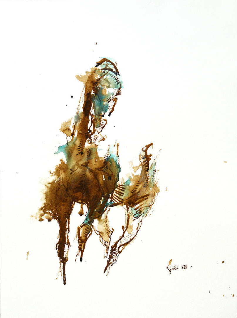 Nu Equin 20a ink horse painting