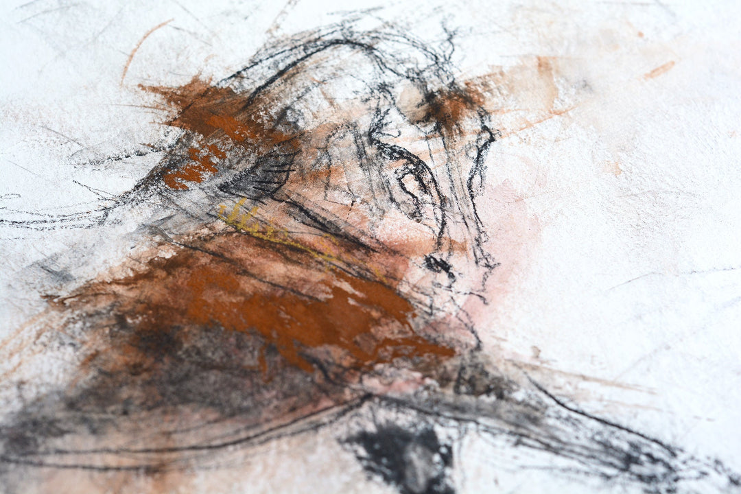 Open Heart horse motion painting