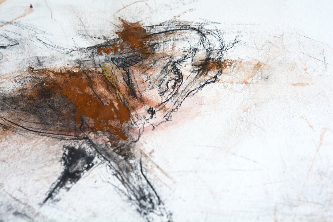 Open Heart horse motion painting