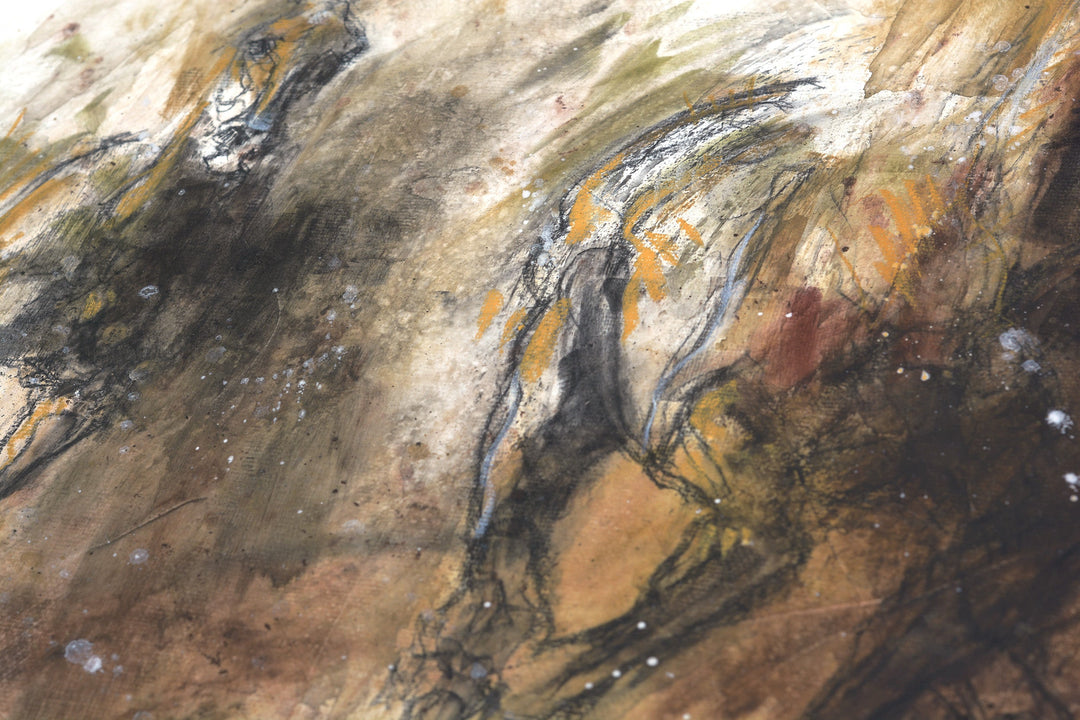 Run 1p - Equine Movement Pastels Art by Bénédicte Gelé