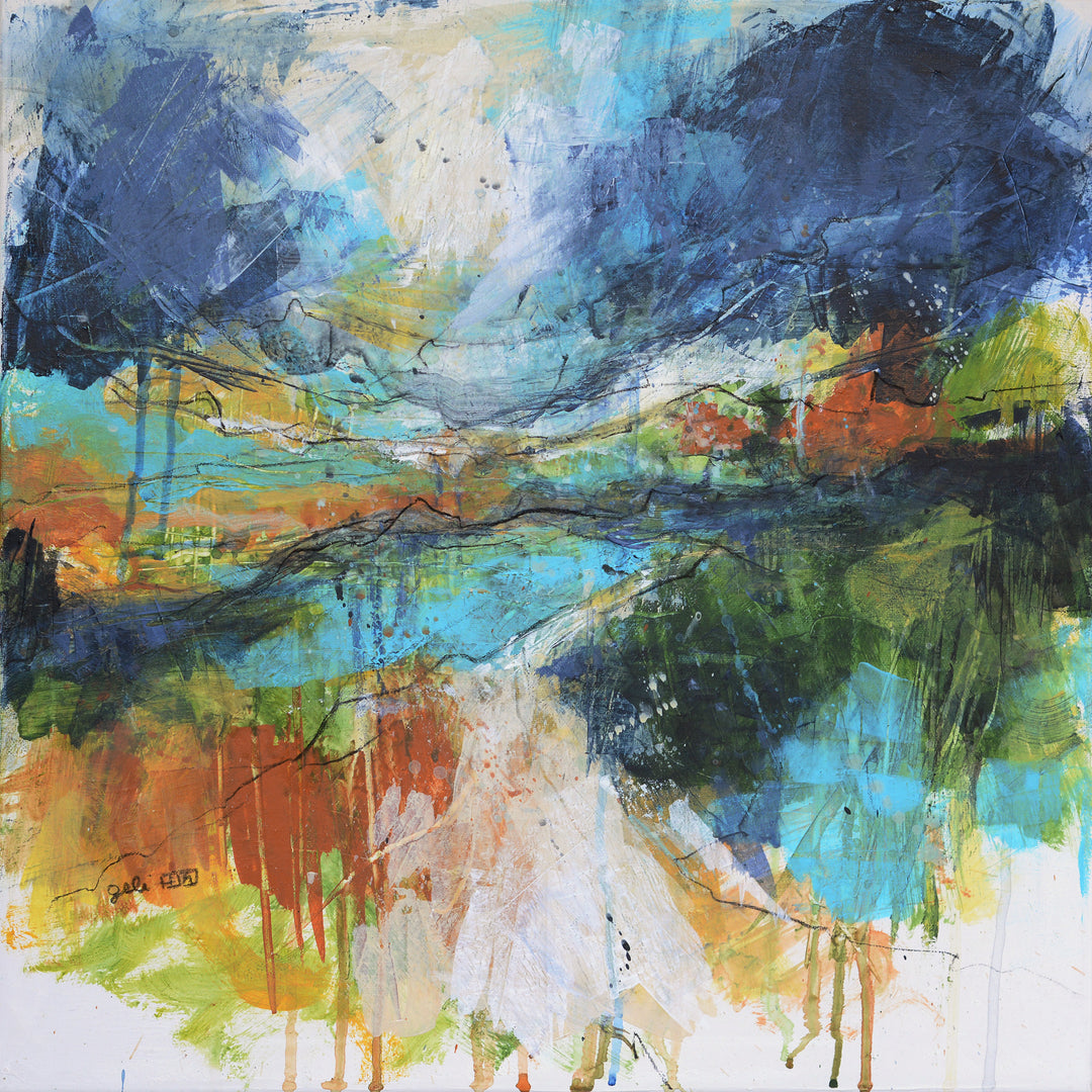 landscape abstract painting