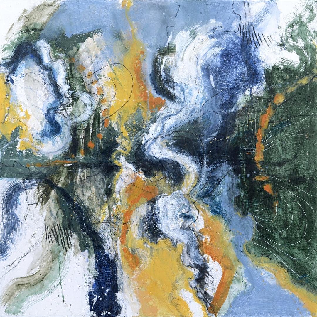 Territory - Abstract Landscape-Inspired Art by Bénédicte Gelé