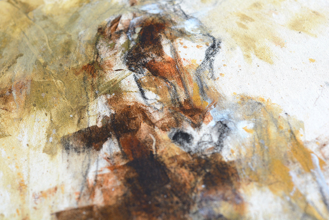 The Guide - Original mixed media painting by Bénédicte Gelé