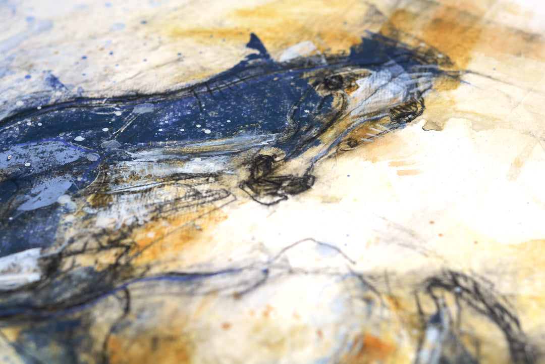 galloping horse painting Nu Equin 128t