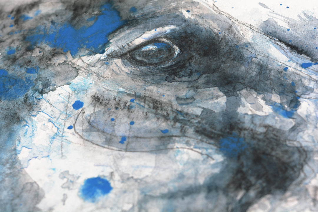 Expression 19t - Expressive Horse Portrait by Bénédicte Gelé