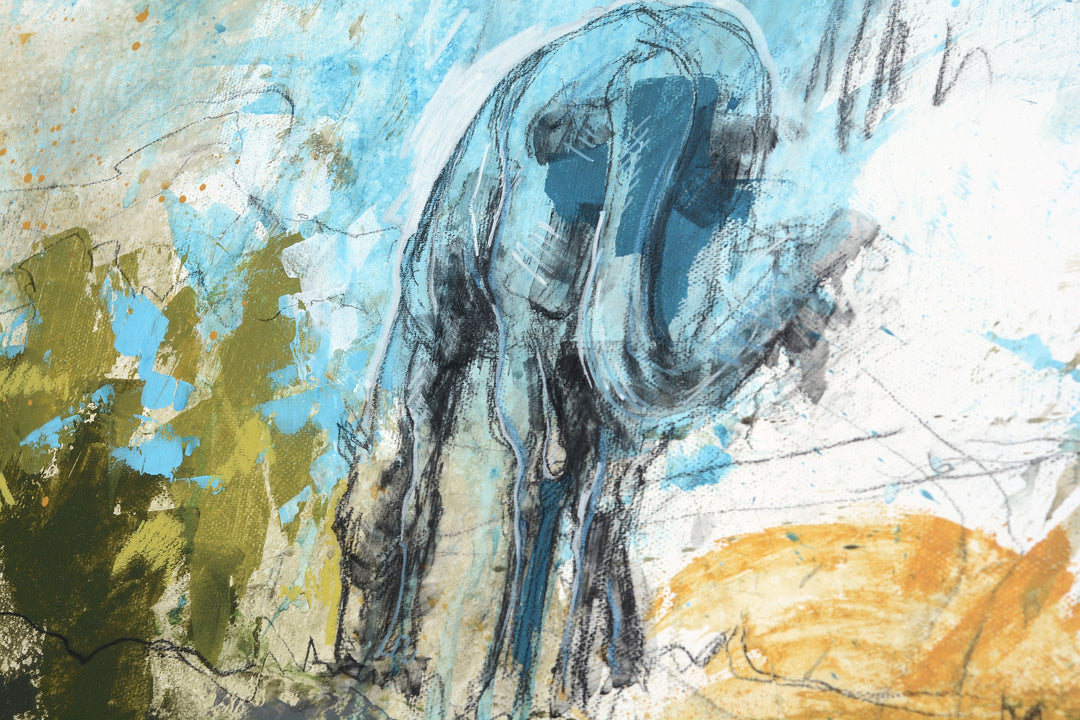 Horse Memory 5t - Full Body Equine Art by Bénédicte Gelé
