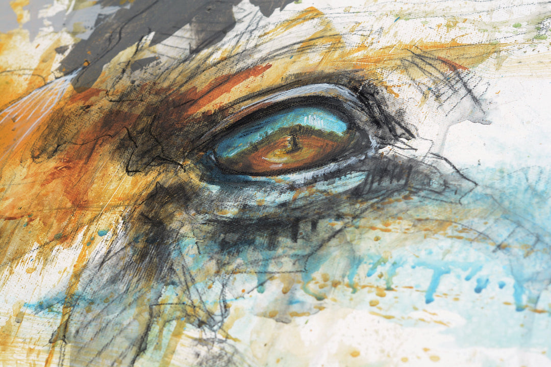 Horse Memory 5t - Full Body Equine Art by Bénédicte Gelé
