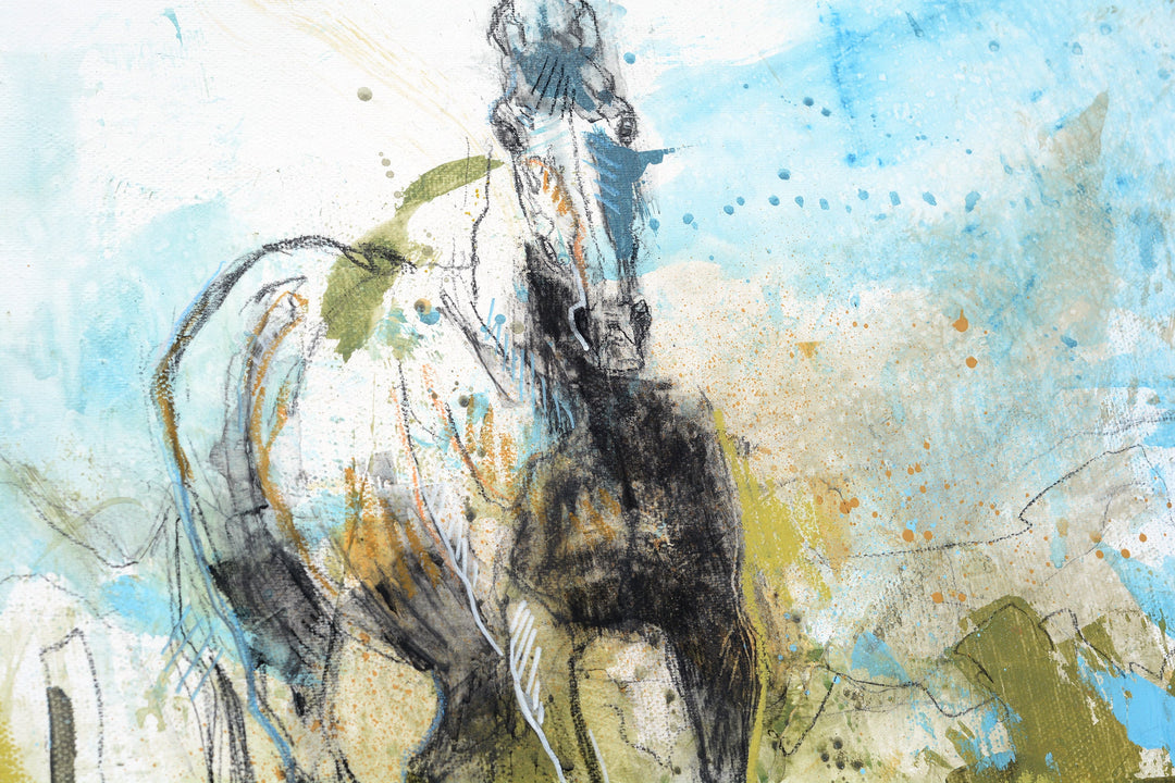 Horse Memory 5t - Full Body Equine Art by Bénédicte Gelé
