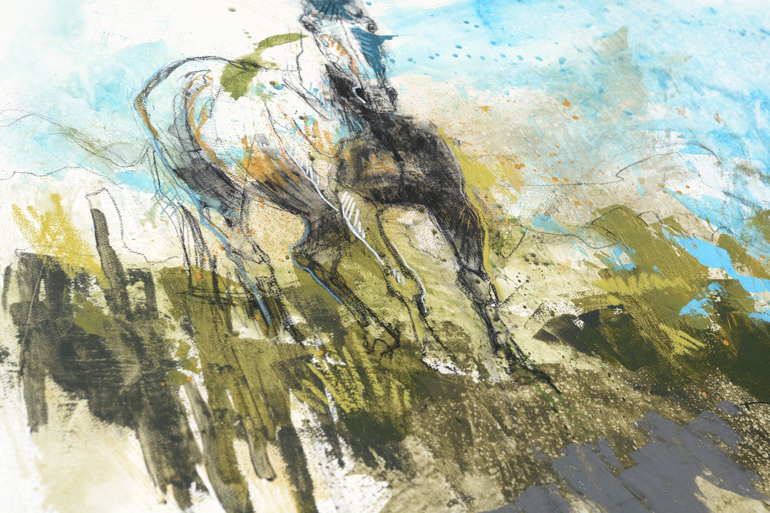 Horse Memory 5t - Full Body Equine Art by Bénédicte Gelé