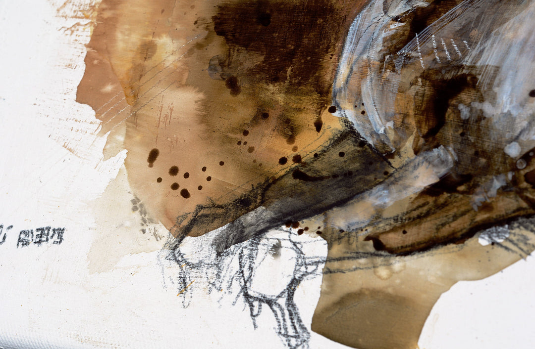 Equine Nude 150t - Expressive Full Body Equine Art by Bénédicte Gelé