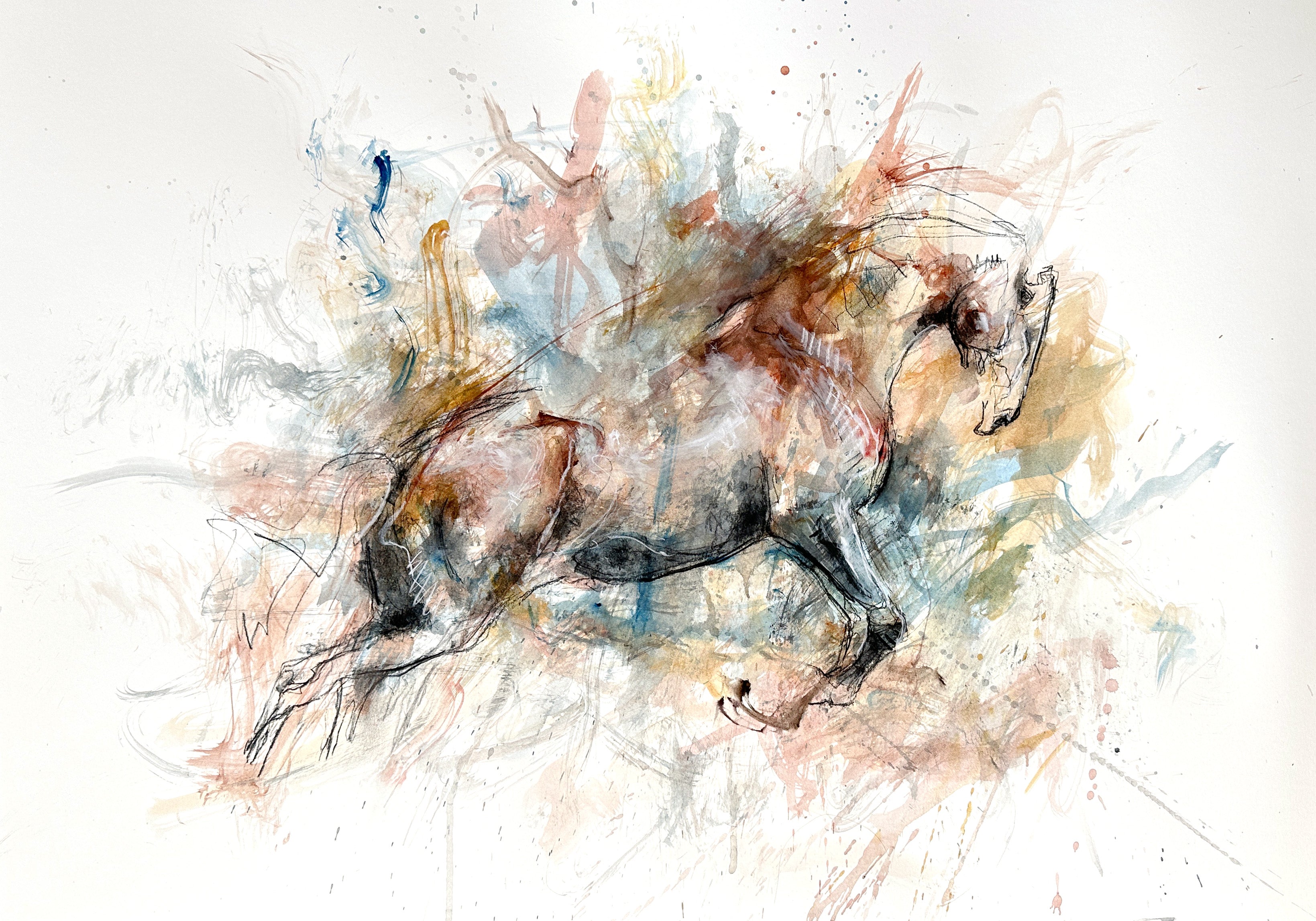 The Rules Behind the Chaos | Abstract Horse Painting Process – Art
