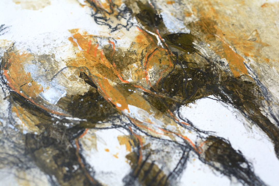 Equine Nude 119t - Full Body Equine Art Painting by Bénédicte Gelé