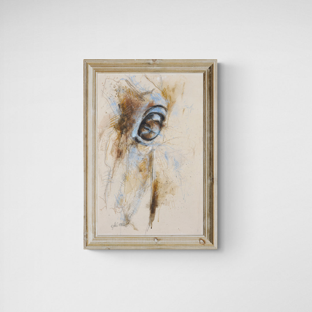 Look XXVIII - Horse Head Painting horse painting by contemporary artist Bénédicte Gelé