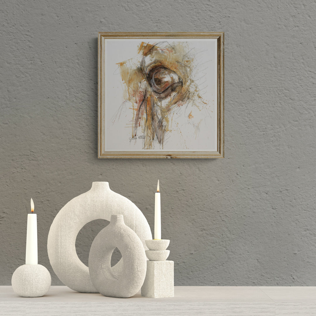 Look XXIX - Horse Head Painting horse painting by contemporary artist Bénédicte Gelé