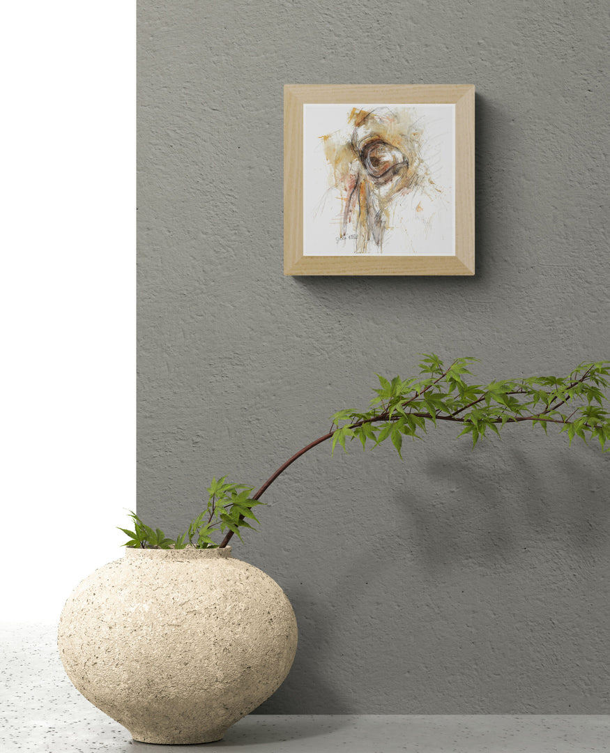 Look XXIX - Horse Head Painting horse painting by contemporary artist Bénédicte Gelé