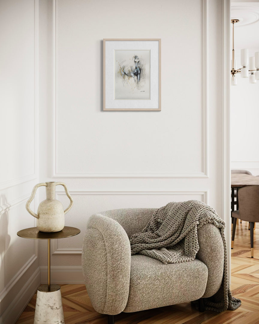 Raw Equine 7t - Horse painting horse painting by contemporary artist Bénédicte Gelé