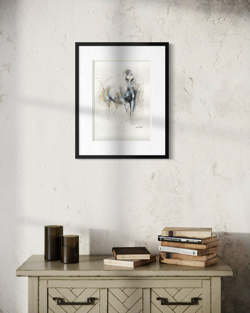 Raw Equine 7t - Horse painting horse painting by contemporary artist Bénédicte Gelé