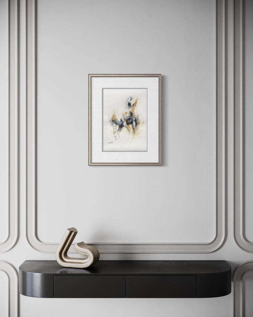 Raw Equine 9t - Horse painting horse painting by contemporary artist Bénédicte Gelé