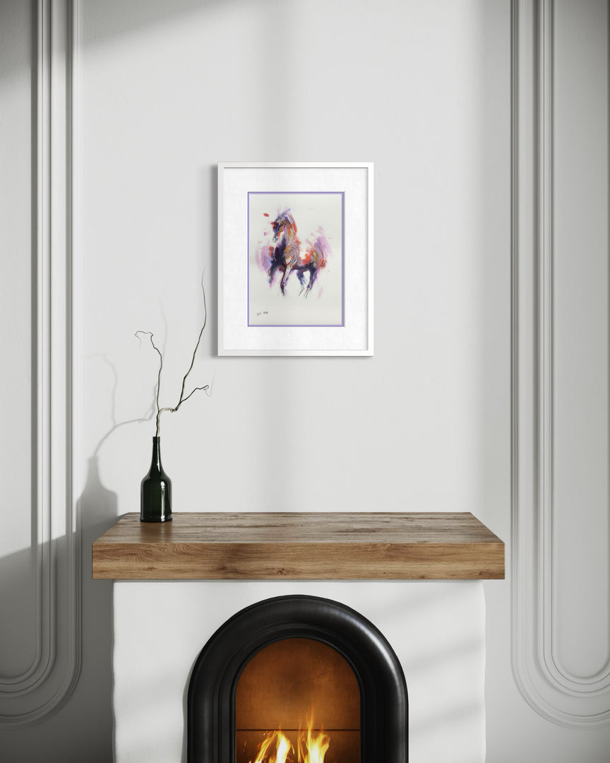 Raw Equine 10t - Horse painting horse painting by contemporary artist Bénédicte Gelé