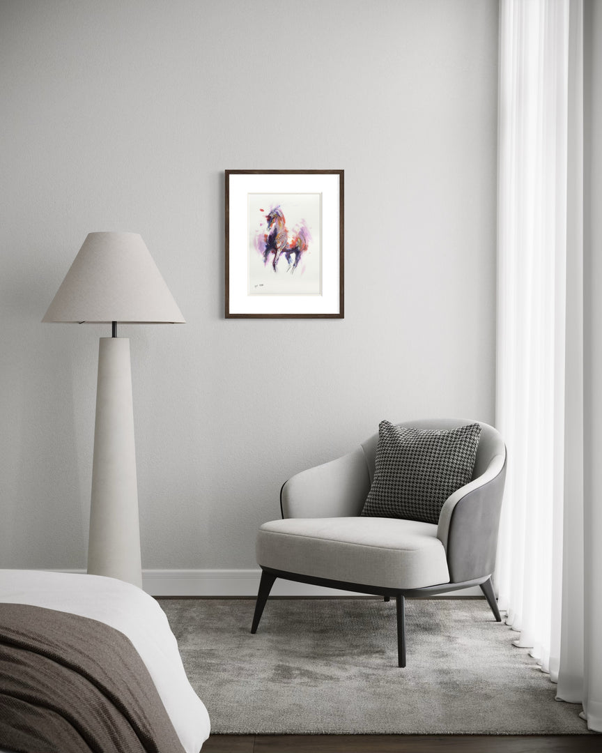 Raw Equine 10t - Horse painting horse painting by contemporary artist Bénédicte Gelé