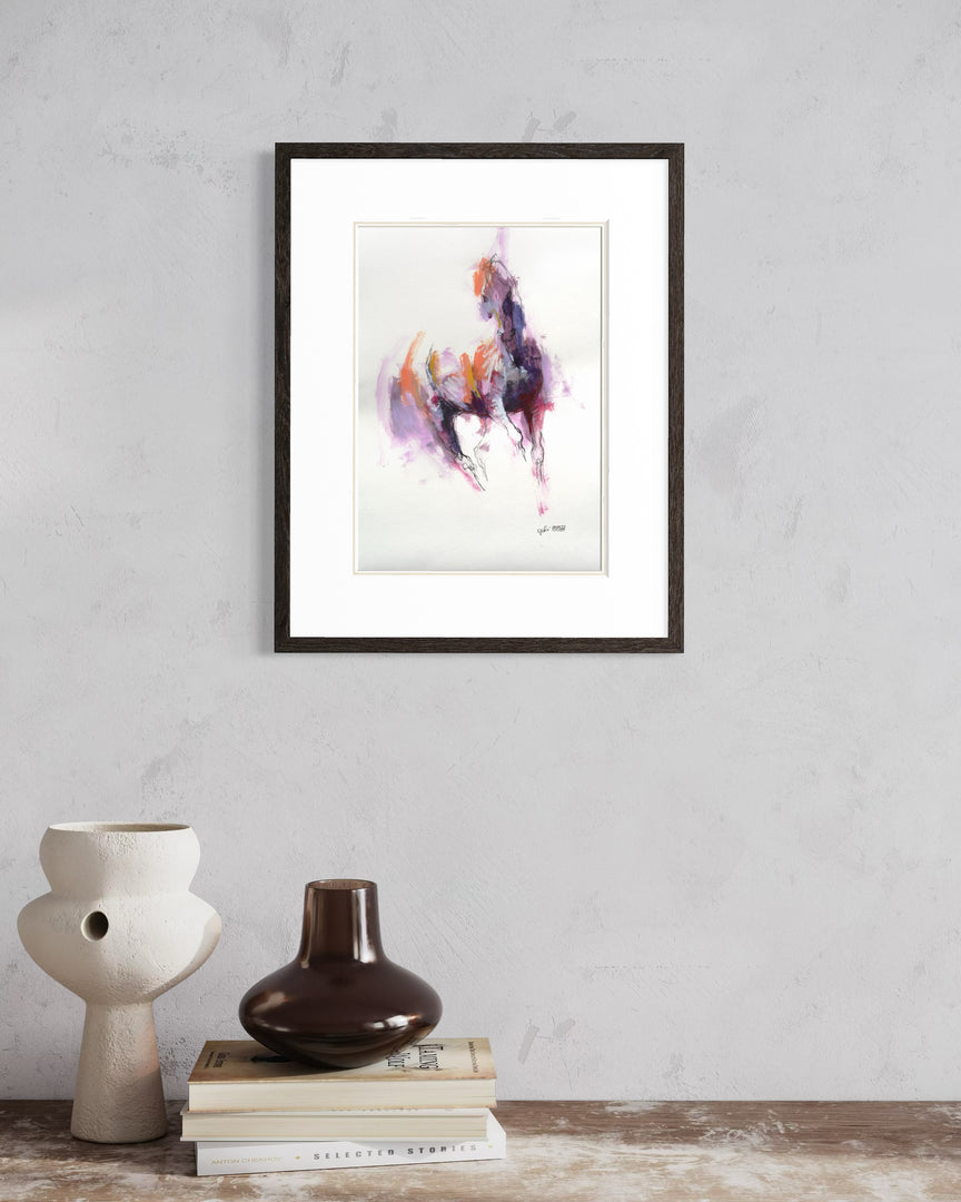 Raw Equine 11t - Horse painting horse painting by contemporary artist Bénédicte Gelé