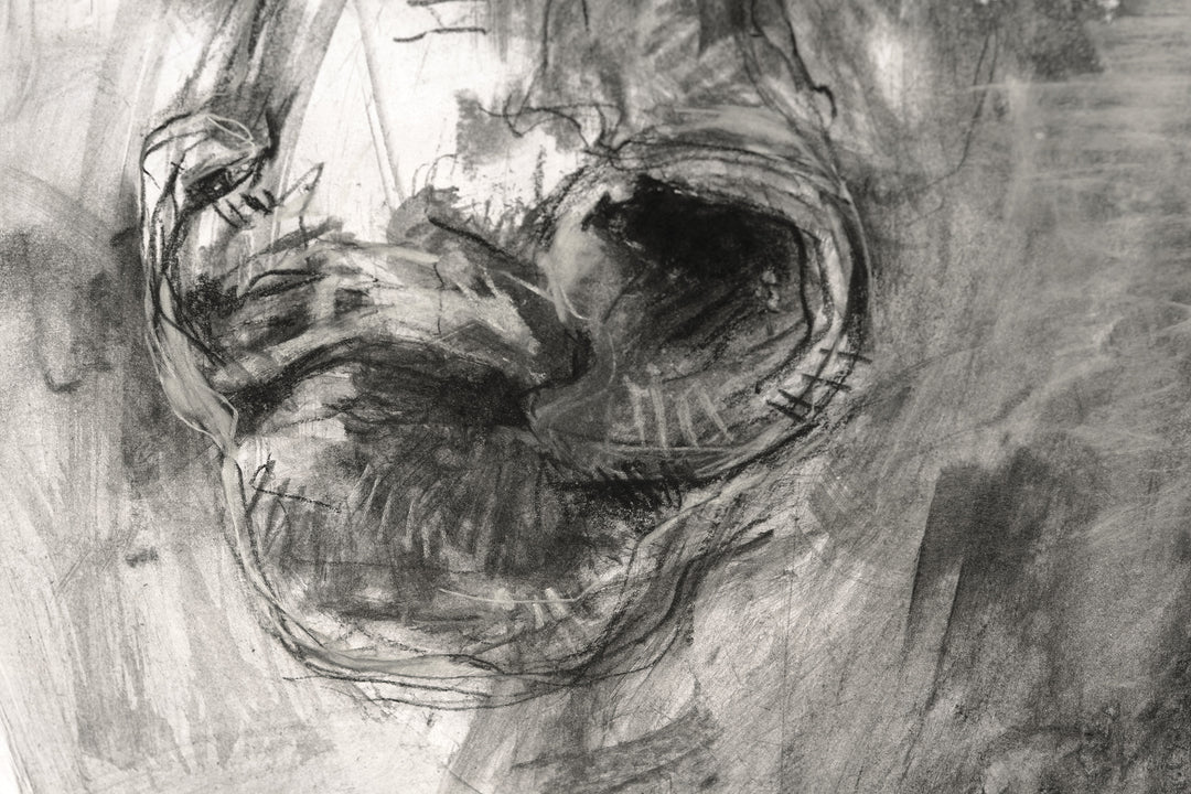 Expression 8p - Horse Portrait Painting horse painting by contemporary artist Bénédicte Gelé