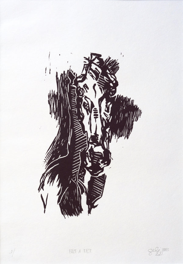 Horse Lino Print