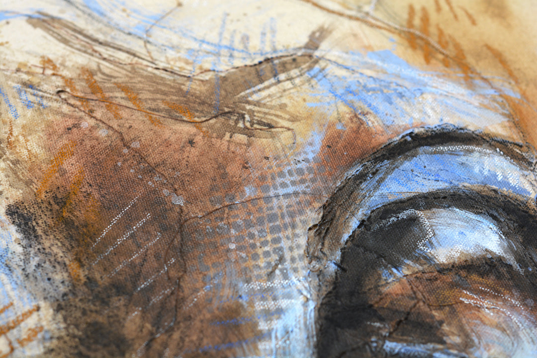 Look XXVIII - Horse Head Painting horse painting by contemporary artist Bénédicte Gelé