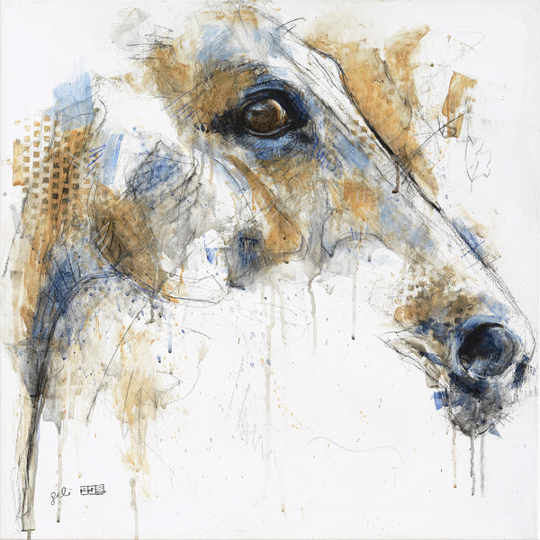 Expression 28t - Contemporary Equine Painting horse painting by contemporary artist Bénédicte Gelé