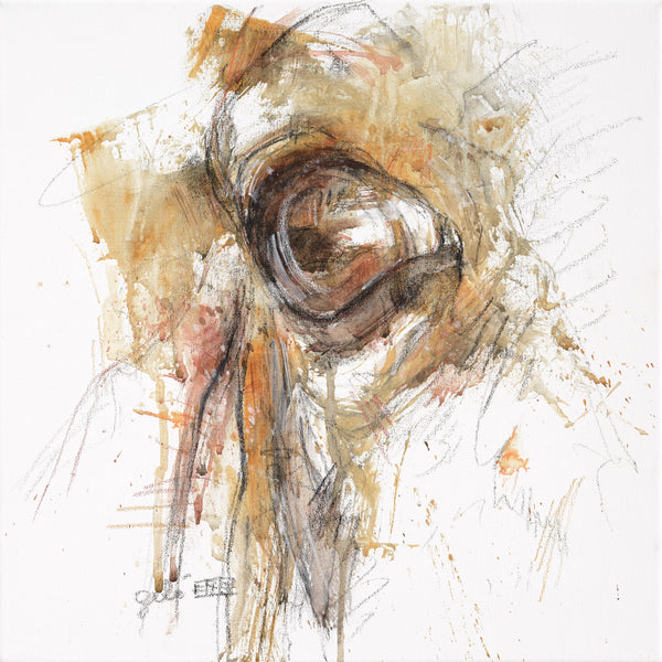 Look XXIX - Horse Head Painting horse painting by contemporary artist Bénédicte Gelé