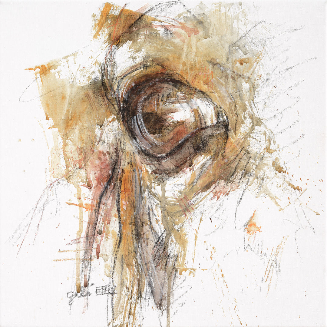 Look XXIX - Horse Head Painting horse painting by contemporary artist Bénédicte Gelé