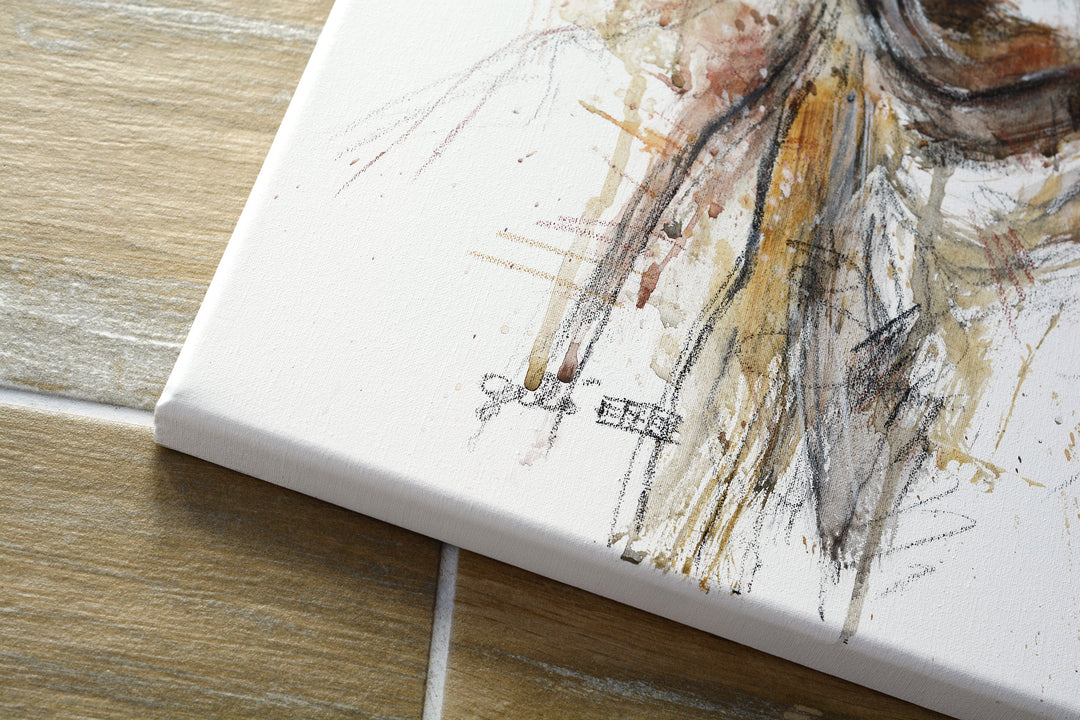 Look XXIX - Horse Head Painting horse painting by contemporary artist Bénédicte Gelé