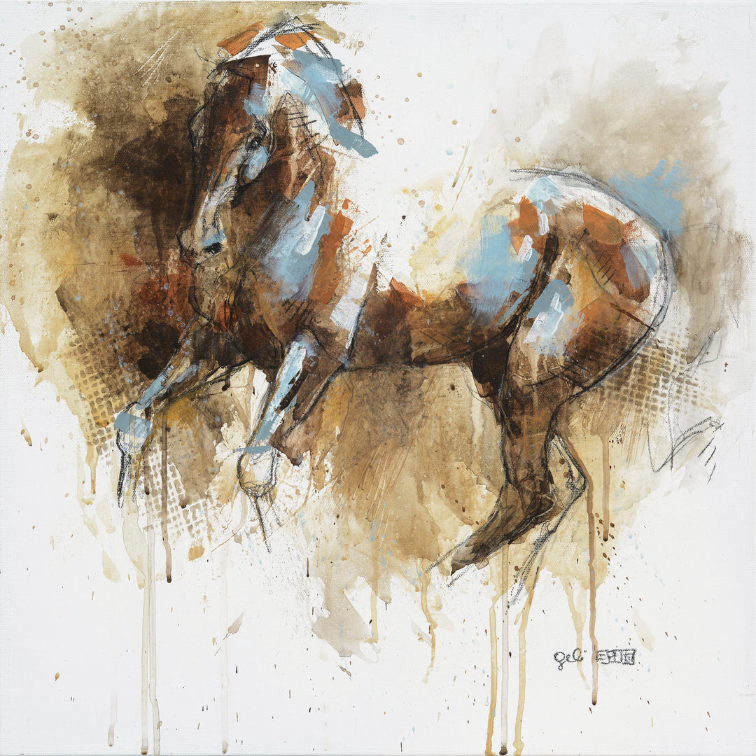 Raw Equine 2t - Contemporary Equine Painting