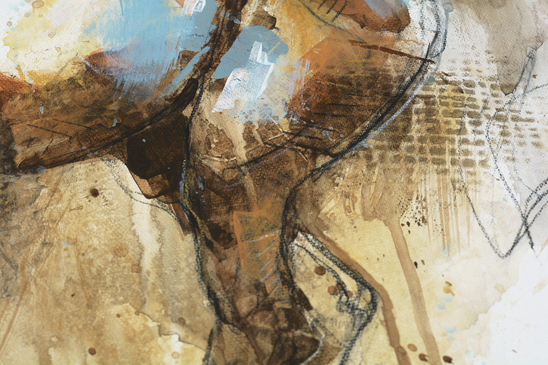 Raw Equine 2t - Contemporary Equine Painting