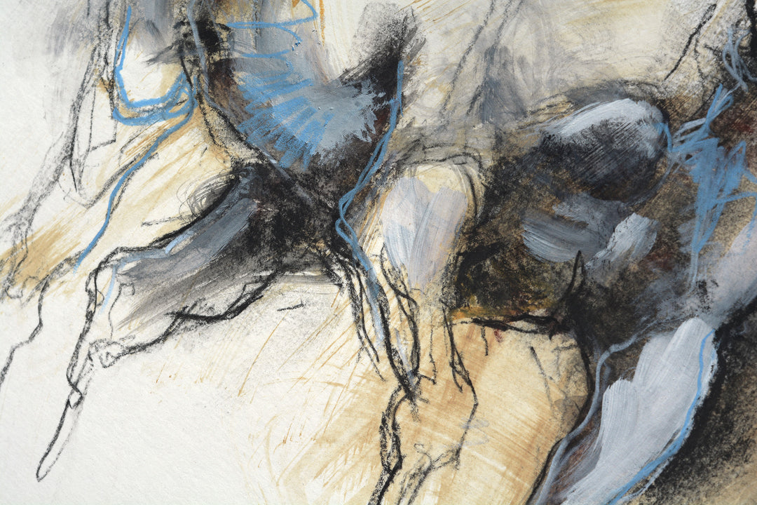 Raw Equine 9t - Horse painting horse painting by contemporary artist Bénédicte Gelé
