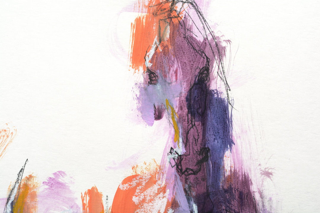 Raw Equine 11t - Horse painting horse painting by contemporary artist Bénédicte Gelé
