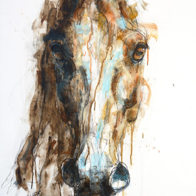 Horse head painting