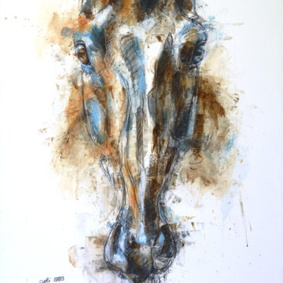 Face a Face 42t, horse painting