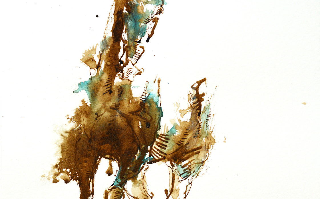 Nu Equin 20a ink horse painting